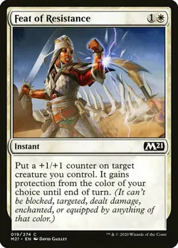 1x Feat of Resistance - NM English MTG - Magic 2021 - Image 1