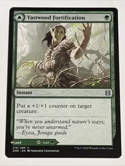 MTG Zendikar Rising Vastwood Fortification 216/280 NM - Image 1