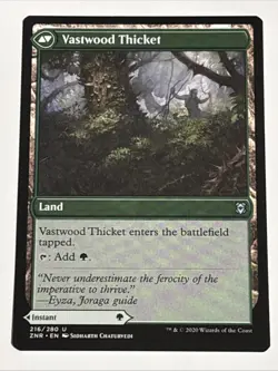 MTG Zendikar Rising Vastwood Fortification 216/280 NM - Image 2