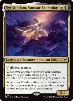 Syr Vondam, Sunstar Exemplar EOE Edge of Eternities MTG 231 M/NM - Image 1