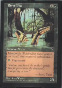 River Boa - Visions: #118, Magic: The Gathering Lp R112 - Image 1