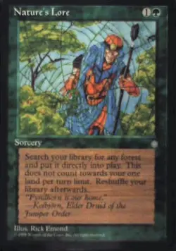 Nature's Lore - Ice Age: #255, Magic: The Gathering Lp R112 - Image 1