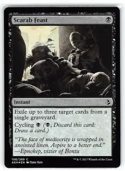Scarab Feast *FOIL Common* Magic MtG x1 Amonkhet MP - Image 1