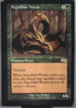 Argothian Wurm - Urza's Saga: #236, Magic: The Gathering Nm R110 - Image 1