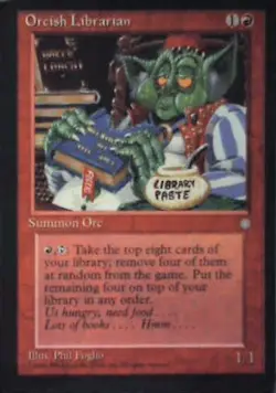 Orcish Librarian - Ice Age: #209, Magic: The Gathering Nm R110 - Image 1