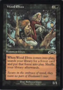 Wood Elves - Exodus: #130, Magic: The Gathering Nm R110 - Image 1