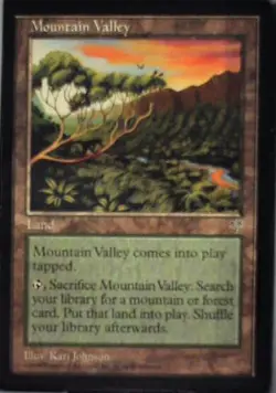 Mountain Valley - Mirage: #328, Magic: The Gathering Nm R109 - Image 1