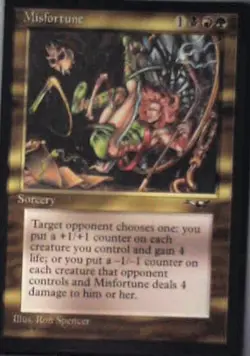 Misfortune - Alliances: #113, Magic: The Gathering Nm R109 - Image 1