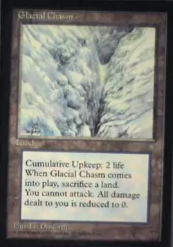 Glacial Chasm - Ice Age: #353, Magic: The Gathering Nm R109 - Image 1