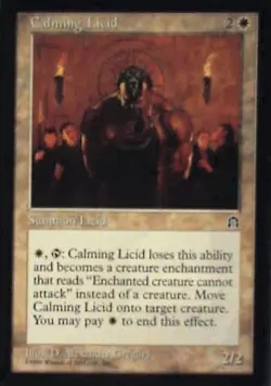 Calming Licid - Stronghold: #2, Magic: The Gathering Nm R109 - Image 1