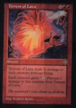Torrent of Lava - Mirage: #199, Magic: The Gathering Nm R109 - Image 1