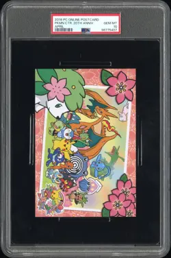 Pokemon Center Online Japanese Post Card April 20th Anniversary PSA 10 GEM MINT - Image 5