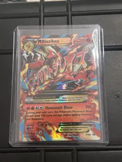 Pokemon TCG M Blaziken EX Black Star Promo XY86 Ultra Holo Rare 2015 - Image 1