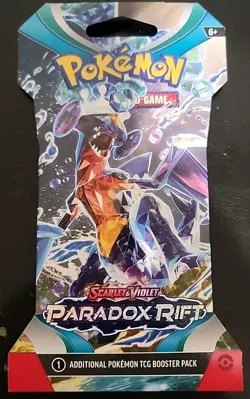Pokemon TCG Sleeved Paradox Rift Booster Pack - New/Sealed #2 - Image 1