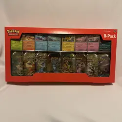 Pokemon TCG Prismatic Evolutions Costco 8 Mini-Tin Bundle w/ Promo Cards - Image 1
