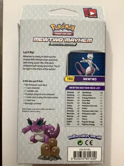 2016 Pokemon XY Evolutions Theme Deck Mewtwo Mayhem SEALED - Image 2