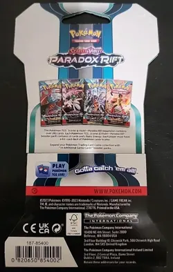 Pokemon TCG Sleeved Paradox Rift Booster Pack - New/Sealed - Image 2