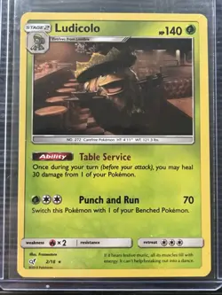 Ludicolo Holo 2/18 LP Detective Pikachu 2019 Pokemon Card - Image 1