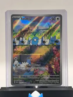 2023 Pokemon TCG Paradox Rift Swablu IR 213/182 Illustration Rare Card NM - Image 2