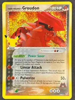 Pokemon Team Magma's Groudon 9 Celebrations Classic Collection NM - Image 1