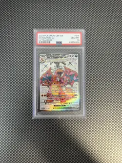 2023 Pokemon Obf En-Obsidian Flames Ultra Rare Charizard Ex #215 PSA 10 - Image 1