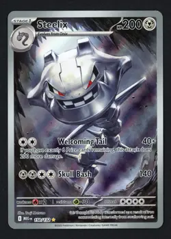 Steelix 150/132 Mega Evolution Illustration Rare Pokemon TCG - Image 1