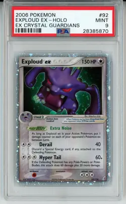 POKEMON EX CRYSTAL GUARDIANS EXPLOUD EX #92 ULTRA RARE PSA 9 MINT #28385870 - Image 1