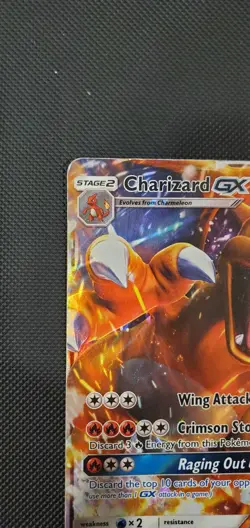 2017 POKEMON SUN & MOON BURNING SHADOWS #20/147 CHARIZARD GX HOLO - Image 2