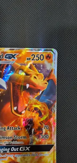 2017 POKEMON SUN & MOON BURNING SHADOWS #20/147 CHARIZARD GX HOLO - Image 3