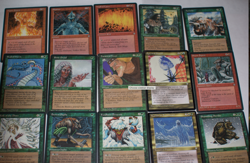 MTG 15x ICE AGE Homelands green brownie MP magic card lot - Image 1