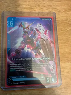 Unicorn Gundam (Destroy Mode) Foil - GD01-002 NM - TCG Card Game - Image 2