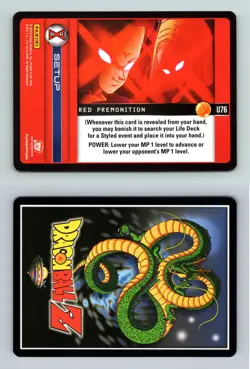 Red Premonition #U76 Dragon Ball Z Evolution 2015 Panini Uncommon TCG Card - Image 1
