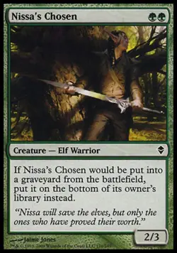 Nissa's Chosen - Medium Play MTG Zendikar - Image 1