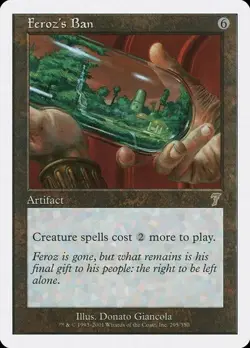 MTG Feroz's Ban 7th Edition Magic the Gathering NM - Image 1