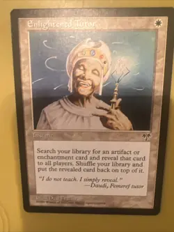 1996 MTG Magic The Gathering MIR Mirage Vintage Enlightened Tutor - Image 1