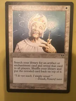 1996 MTG Magic The Gathering MIR Mirage Vintage Enlightened Tutor - Image 2