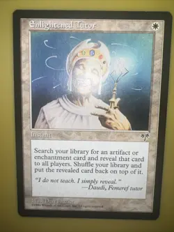 1996 MTG Magic The Gathering MIR Mirage Vintage Enlightened Tutor - Image 3