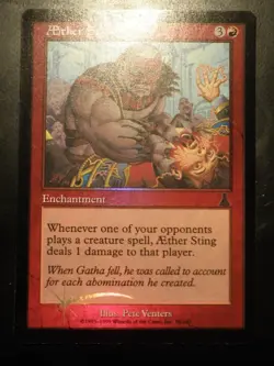 mtg magic aether sting urza's destiny FOIL ENGLISH Piqure d'Aether destinee - Image 1