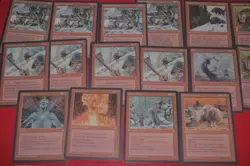 MTG 16x ICE AGE red playsets stone giant MP magic card lot - Image 1