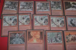 MTG 16x ICE AGE red playsets stone giant MP magic card lot - Image 3