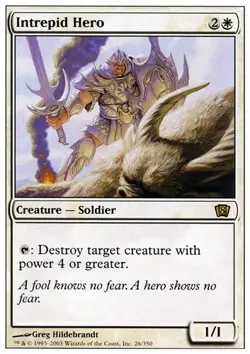 MTG Intrepid Hero - 8th Edition LP - Image 1
