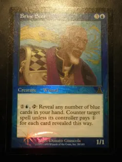 mtg magic brine seer urza's destiny FOIL ENGLISH voyant des embruns destinee - Image 1