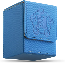 Strong Magnetic Card Deck Box for MTG Cards Fits 100 Plus Sleeved Cards PU Leath - Image 1