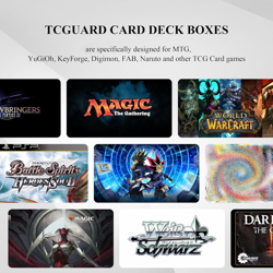 Strong Magnetic Card Deck Box for MTG Cards Fits 100 Plus Sleeved Cards PU Leath - Image 5