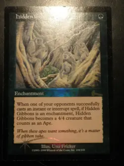 mtg magic hidden gibbons caches urza's legacy FOIL ENGLISH heritage d'urza - Image 1