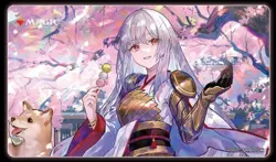 The Wandering Emperor'S Cherry Blossom Viewing Campaign Playmat Mtg - Image 1