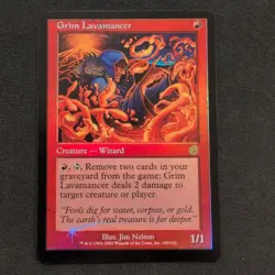 Mtg Grim Lavamancer Tor Foil English Version - Image 1