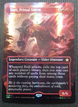 Mtg Super Rare Top Level Mana Foil Primordial Storm Etali English Version Fdn - Image 1
