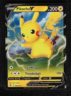 Pikachu V Pokemon Sword & Shield Fusion Strike #086 - Image 1