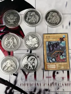 Yugioh YCS Pre-Registration Coins Lot Of 7 Blue Eyes Dark Magician Girl Red Eyes - Image 1